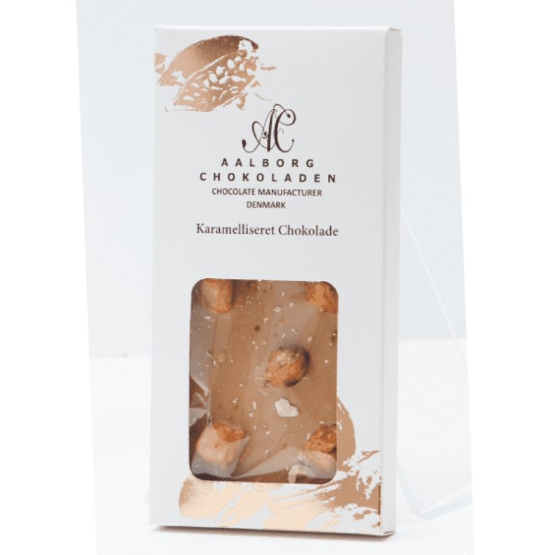 Aalborg Chokoladen - Karamelliseret pladechokolade med hasselndder