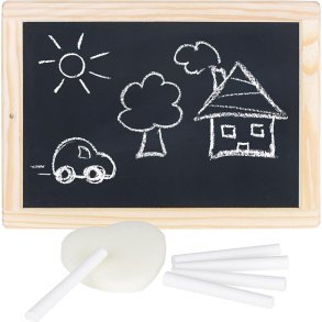 Tavle med kridt og svamp - Goki