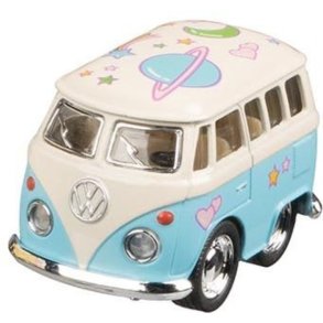 Mini Folkevognsrugbrd - Lysebl - Pull Back