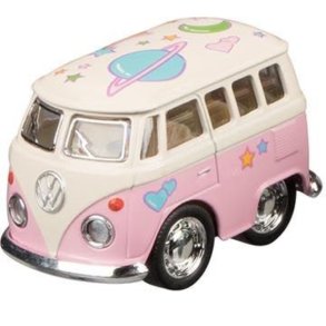 Mini Folkevognsrugbrd - Lyserd - Pull Back