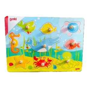 Puslespil - lift up - Ocean m. baggrund