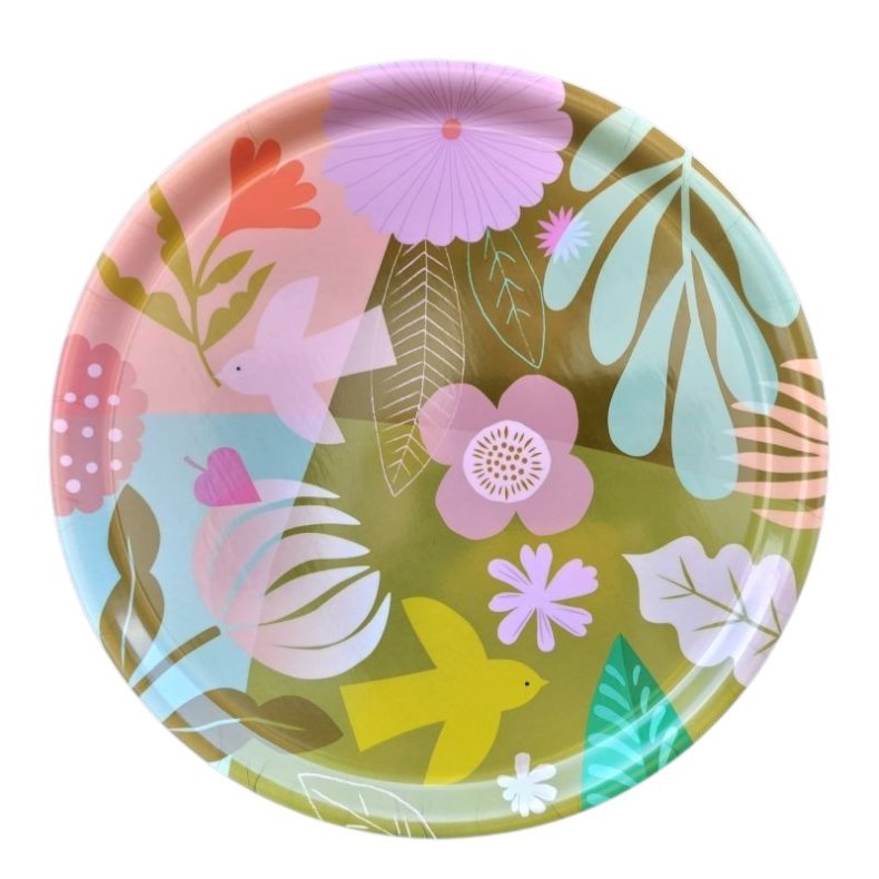 Bakke - Blomster og Fugle - � 31 cm