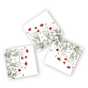 Servietter - Valmuer