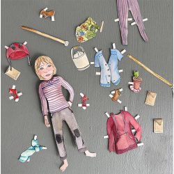 Pkldningsdukke - illustreret af Theresa Jessing