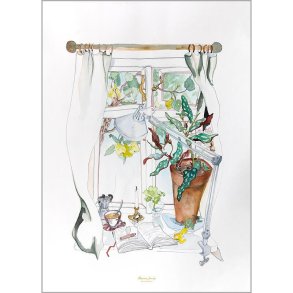Plakat A3 - Stueplante - Theresa Jessing- Kunstprint - Kommer p lager igen