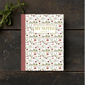 Noteshfte - Rd floral mnster