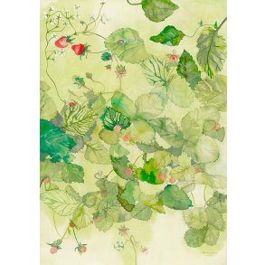 Plakat A4 - Wild strawberries - Theresa Jessing- Kunstprint