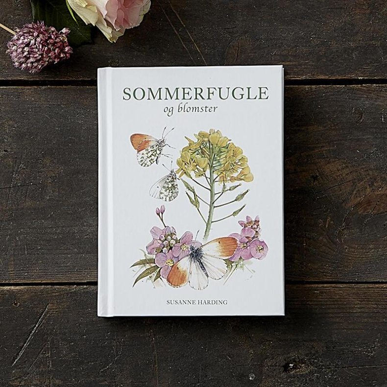 Bog - Sommerfugle og blomster 