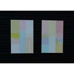 Stribet poesi I- 80 x 120 cm