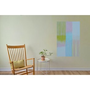 Stribet poesi II- 80 x 120 cm