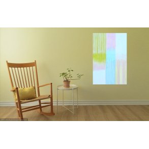 Stribet poesi II- 80 x 120 cm