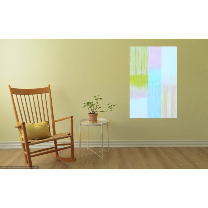 Stribet poesi II- 80 x 120 cm