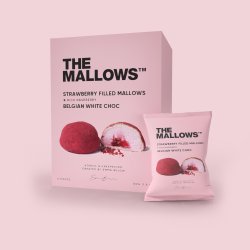 The Mallows - Filled Mallows - Strawberry + Rich Raspberry 