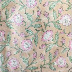 Dug Bloktryk - Fersken - Rosa - Grn