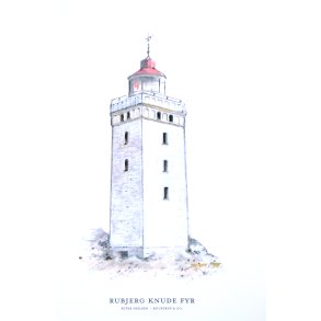 Plakat A3 - Rubjerg Knude fyr - Kunstprint