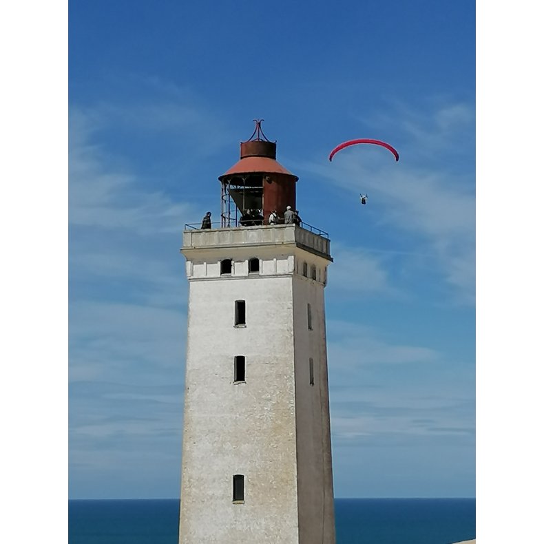 Kort - Rubjerg Knude fyr med paraglider A5 