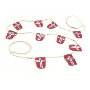 Flagranke 10 norske flag - Solwang Design 