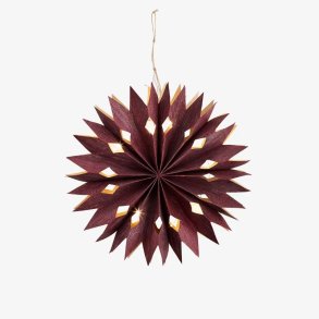 Stjerne med lys - 30 cm