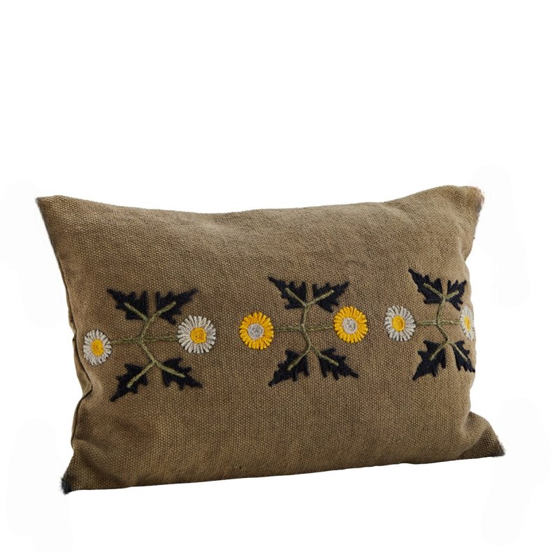 Pudebetrk - blomster broderi - uden kvaster