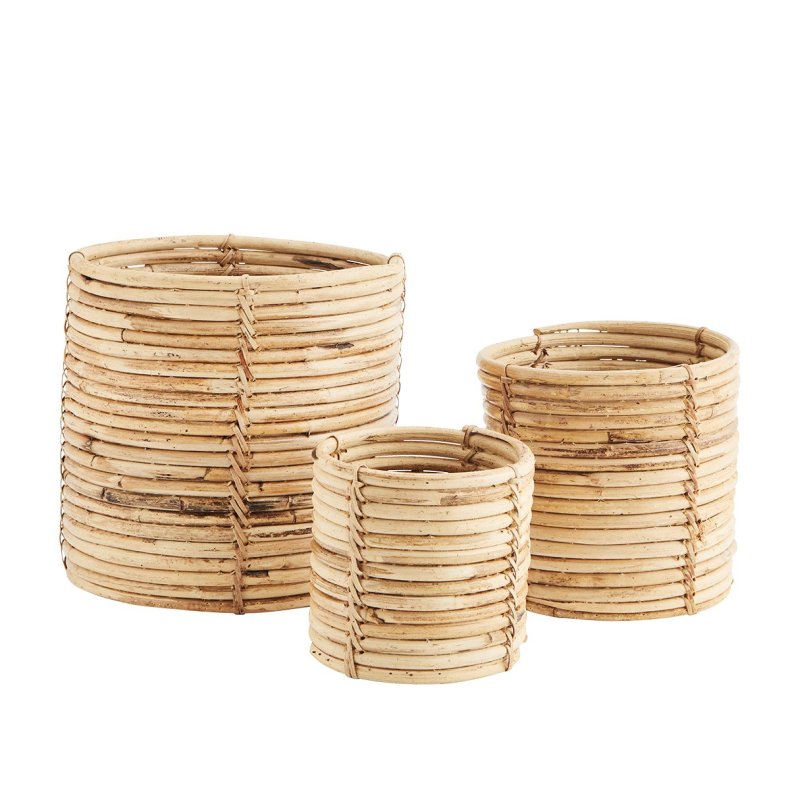 Rattan flower pot covers - medium