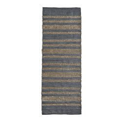 Gulvtppe - Blgr med sgrs striber