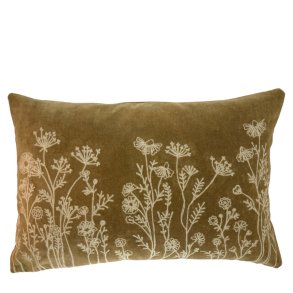 Pude - Herbae Florente -  broderede vilde blomster 40x60 