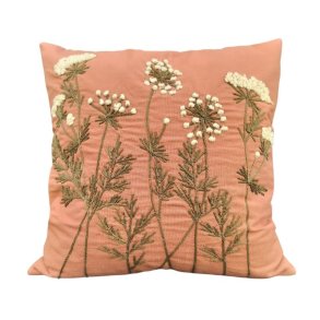 Pude - Anthriscus - med vilde blomster 45x45