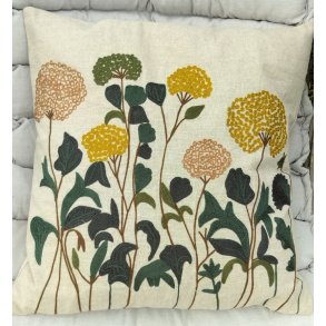 Pude - Millefolium - med vilde blomster 45x45