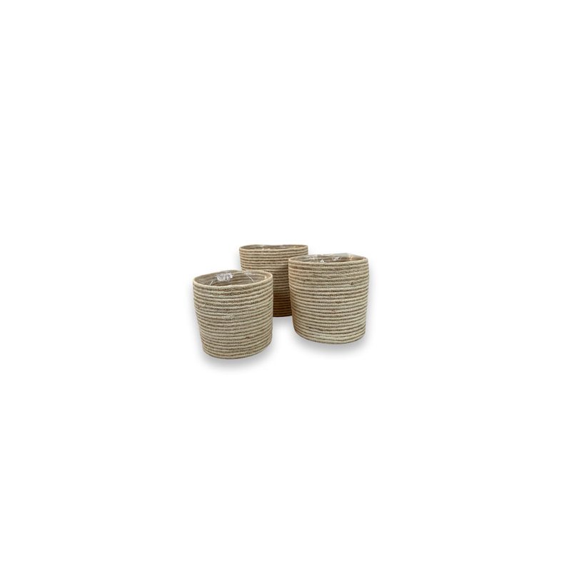 Kurve Kangra White - flower pot - L