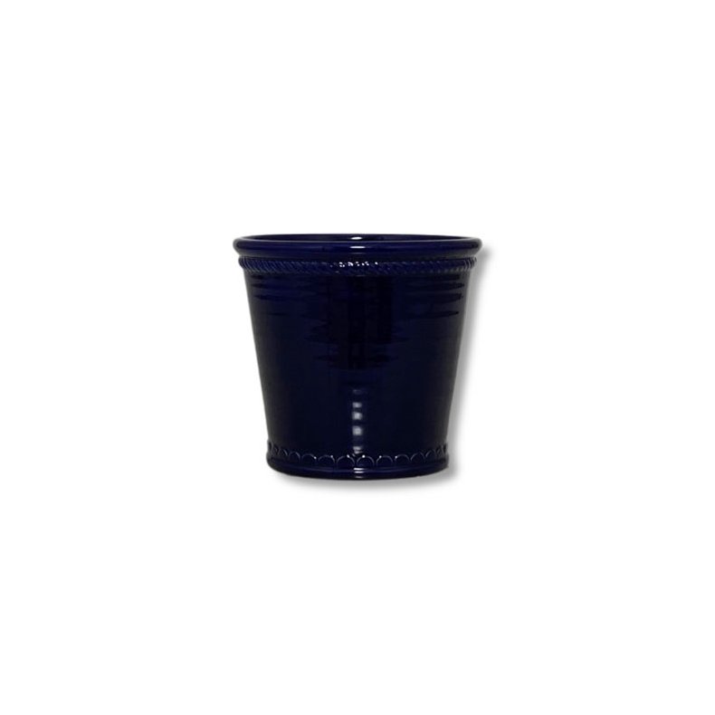 Urtepotte skjuler - Blue glaze XL 