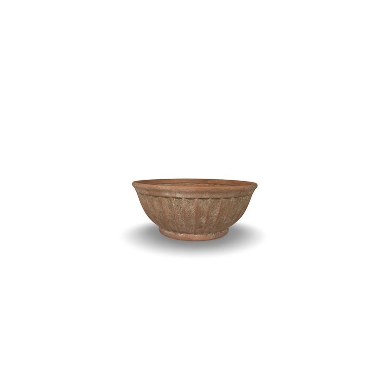 Urtepotte bowl rillet - Terracotta L