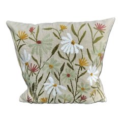 Pude - Lich - med vilde blomster 45x45