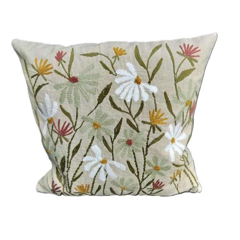 Pude - Lich - med vilde blomster 45x45
