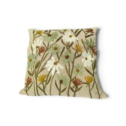 Pude - Lich - med vilde blomster 45x45