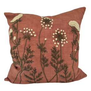 Pude - Anthriscus - med vilde blomster 45x45
