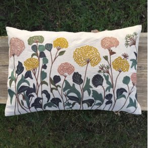 Pude - Millefolium - med vilde blomster 40x60