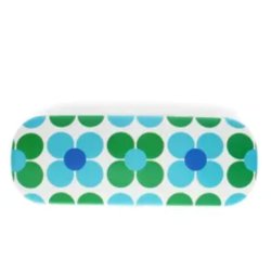 Brille etui - Blue and green Daisy