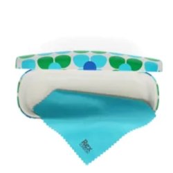 Brille etui - Blue and green Daisy