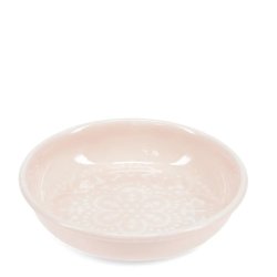 Sk�l - Emalje blomst - Soft pink - 10 cm