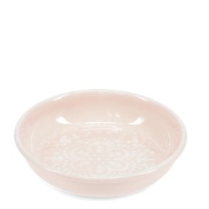 Sk�l - Emalje blomst - Soft pink - 10 cm