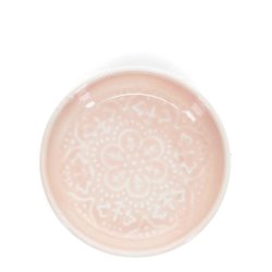 Sk�l - Emalje blomst - Soft pink - 10 cm