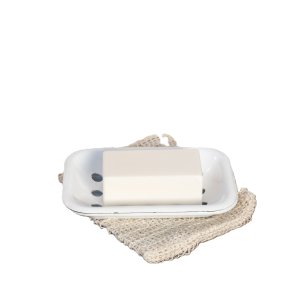 S�besk�l - Hvid emalje - 2 lag