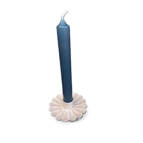 Lysestage - Emalje blomst - lys rosa