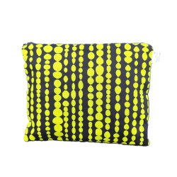 Kosmetiktaske - pung - Pletter i luften - L - Sort lynls