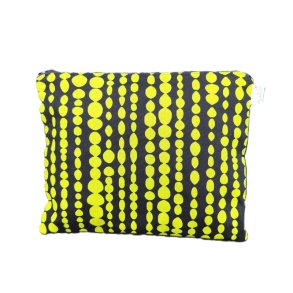 Kosmetiktaske - pung - Pletter i luften - L - Sort lynls