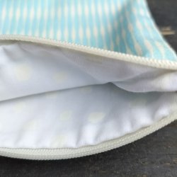 Kosmetiktaske - pung - 50er striber - Rhvid lynls M