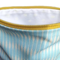 Kosmetiktaske - pung - 50er striber - Karry lynls M