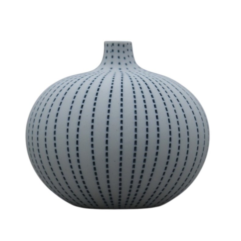 Lindform vase - Bari blue dots - S